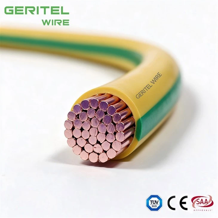 35mm2 Green Yellow Building Wire V90 Earth Conductor factory