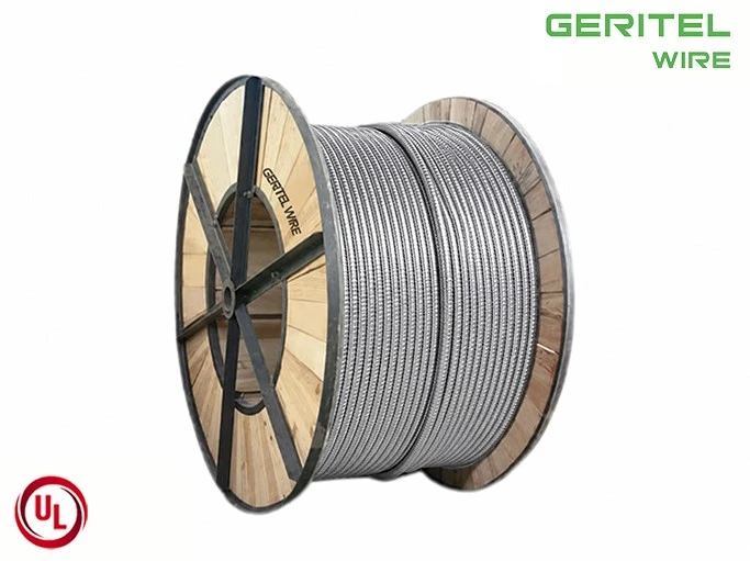 14/4 MC cable with PVC jacket and ground 14/4 MC cable with PVC jacket and ground