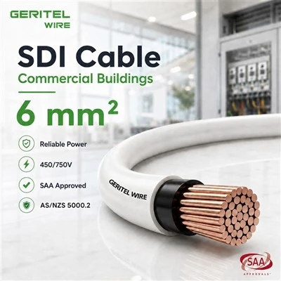 6 Mm2 vieno gyslo SDI kabelis, skirtas pagrindiniam tinklui ir tiektuvo laidams